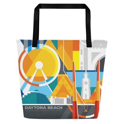 Huntington Beach Tote Bag - Abstract