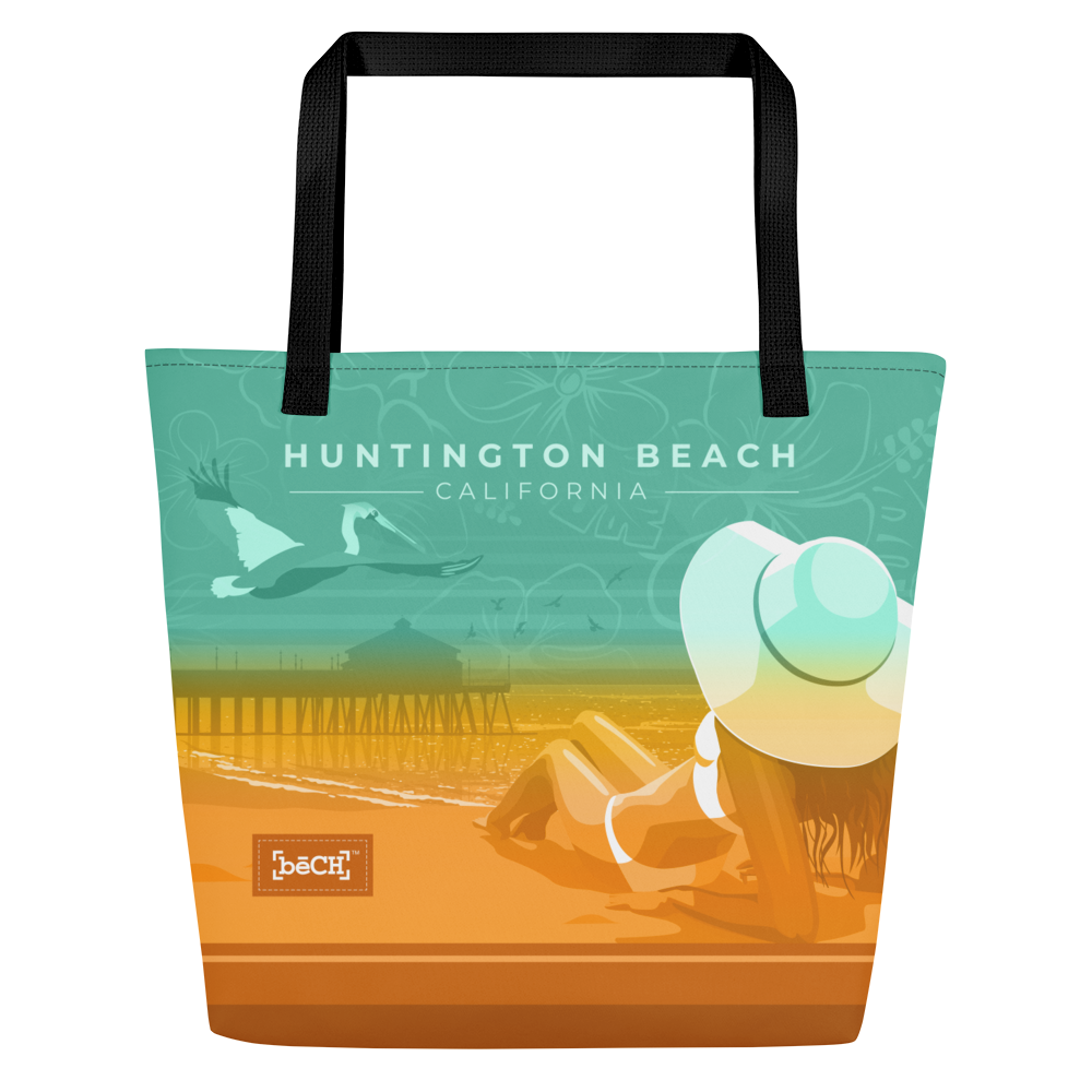 Huntington Beach Tote Bag - Aqua