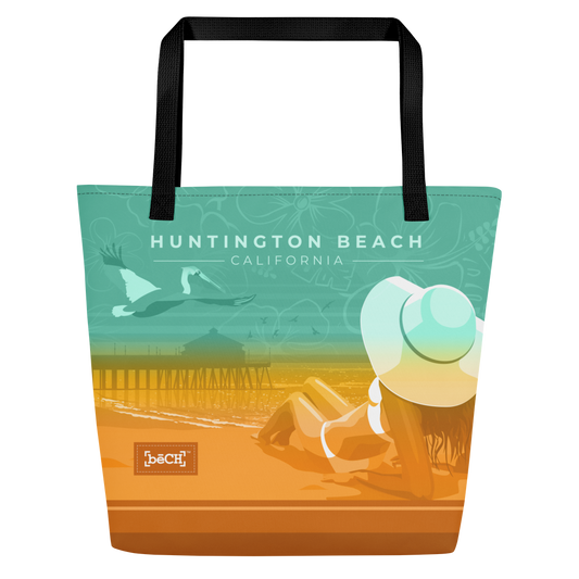 Huntington Beach Tote Bag - Aqua