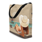 Huntington Beach Tote Bag - Beige