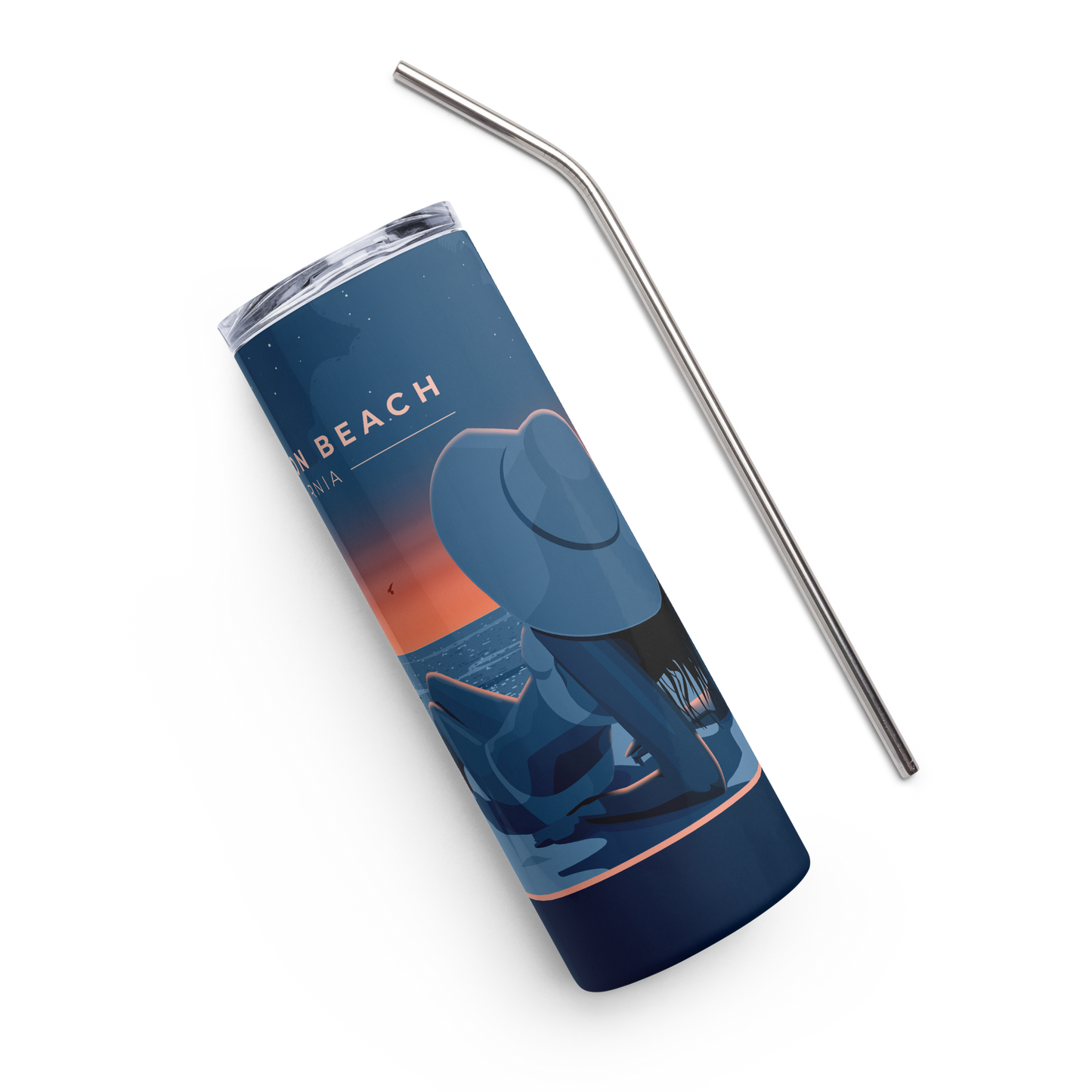 Huntington Beach Tumbler - Night Sky