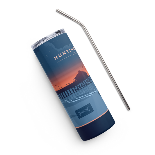 Huntington Beach Tumbler - Night Sky