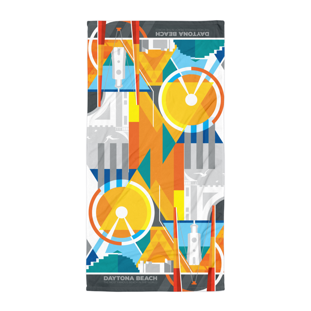 Daytona Beach Towel - Abstract