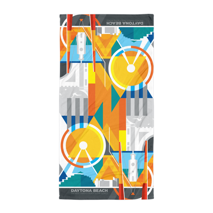 Daytona Beach Towel - Abstract