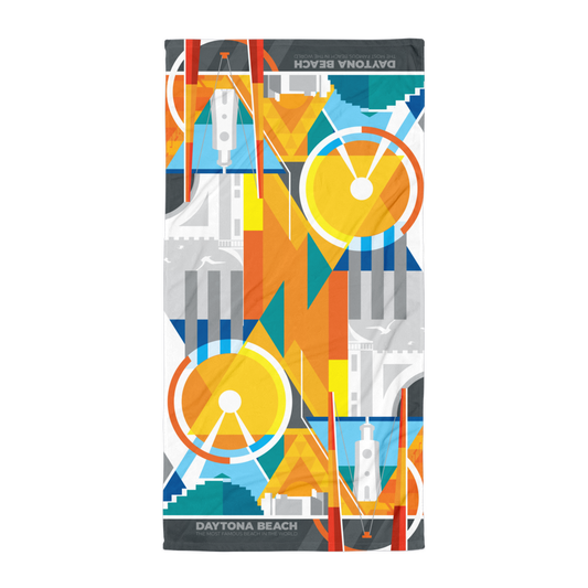 Daytona Beach Towel - Abstract