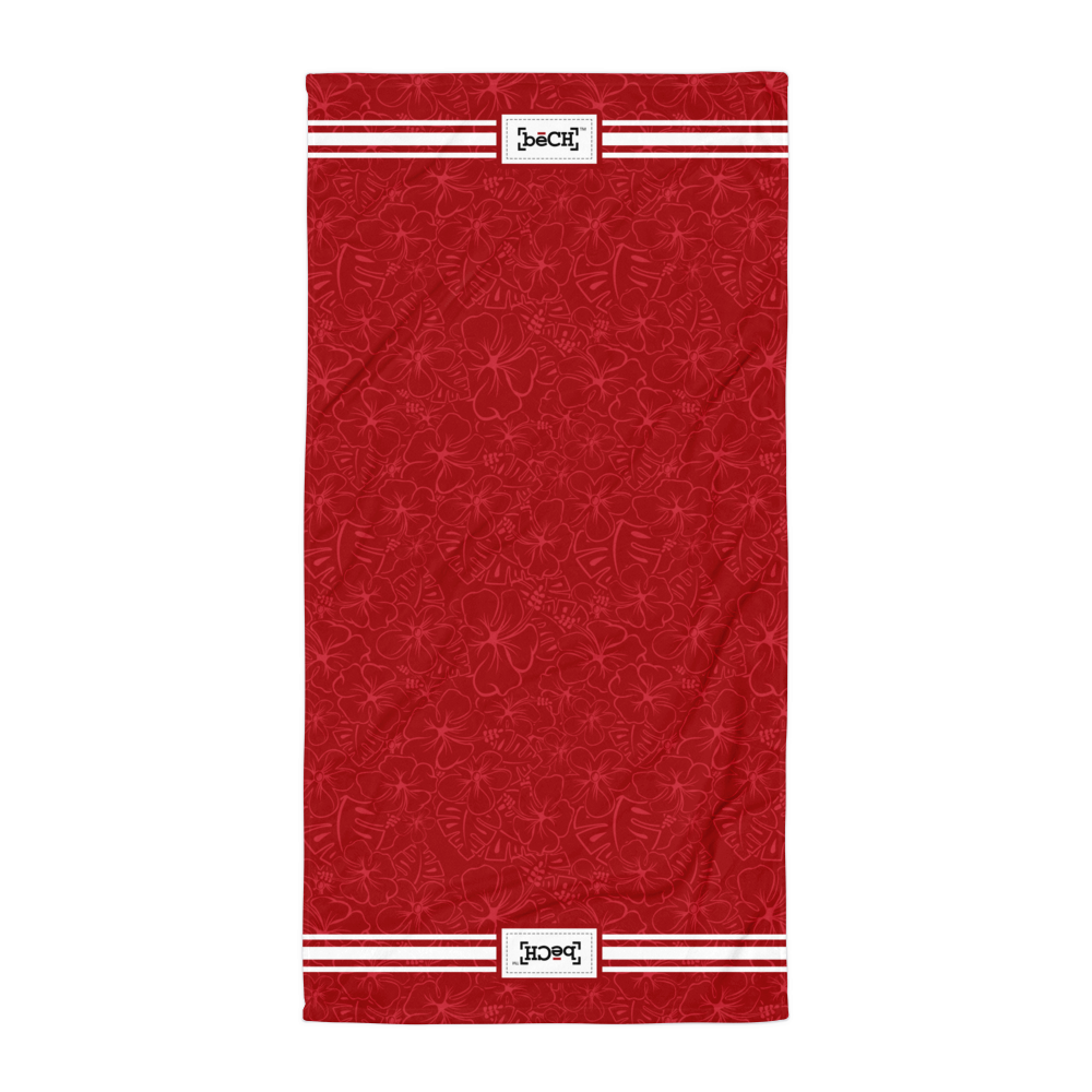 Lava Red Beach Towel