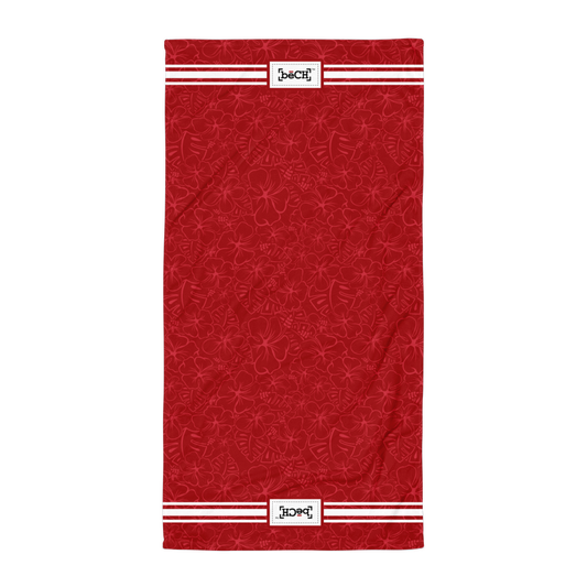 Lava Red Beach Towel