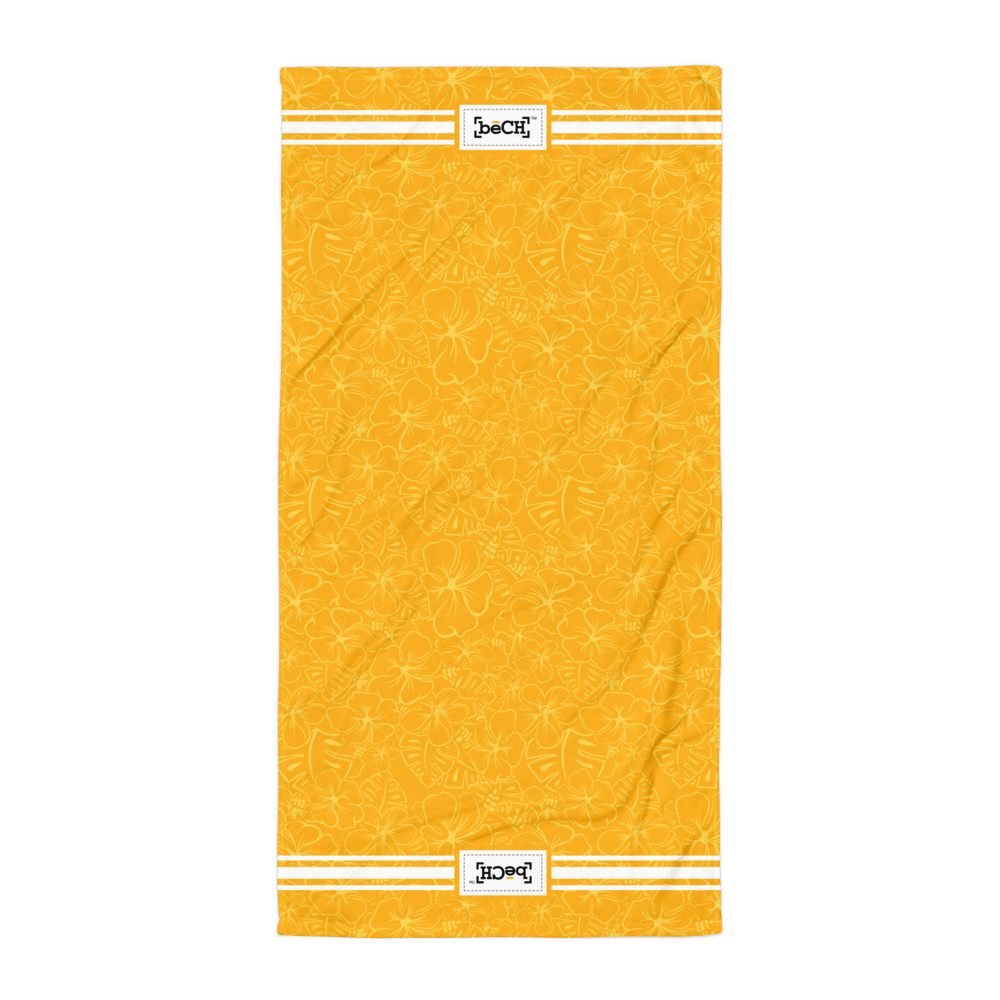 Golden Yellow Beach Towel