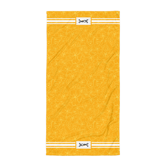 Golden Yellow Beach Towel