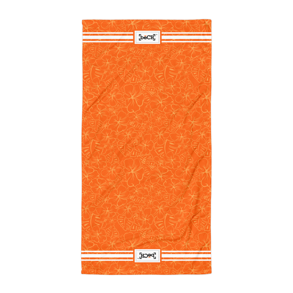 Sunrise Orange Beach Towel