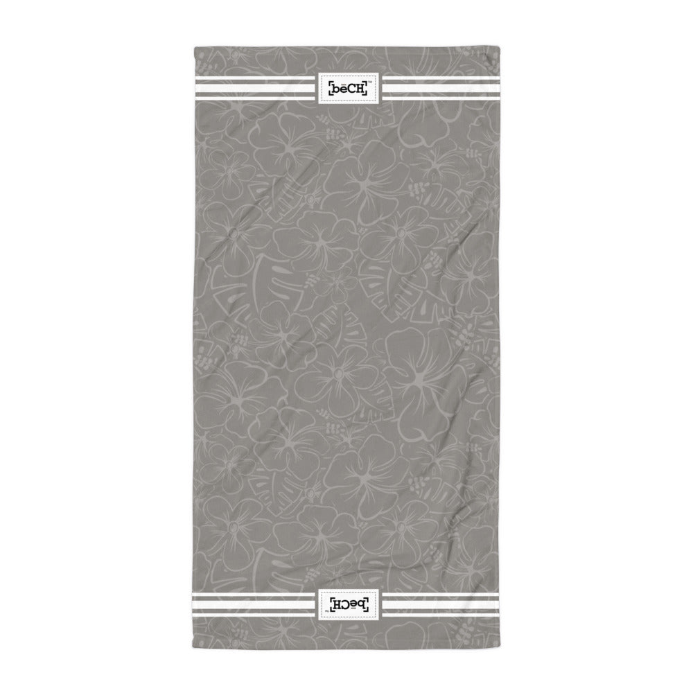 Lava Rock Gray Beach Towel