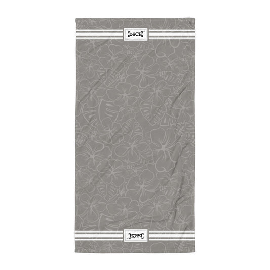 Lava Rock Gray Beach Towel