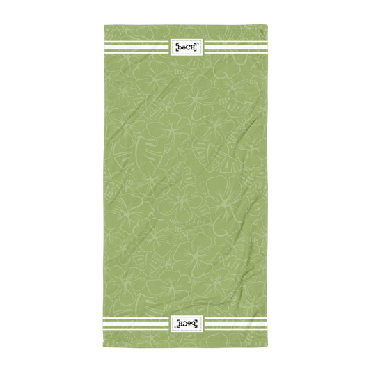 Mahana Beach Green Beach Towel