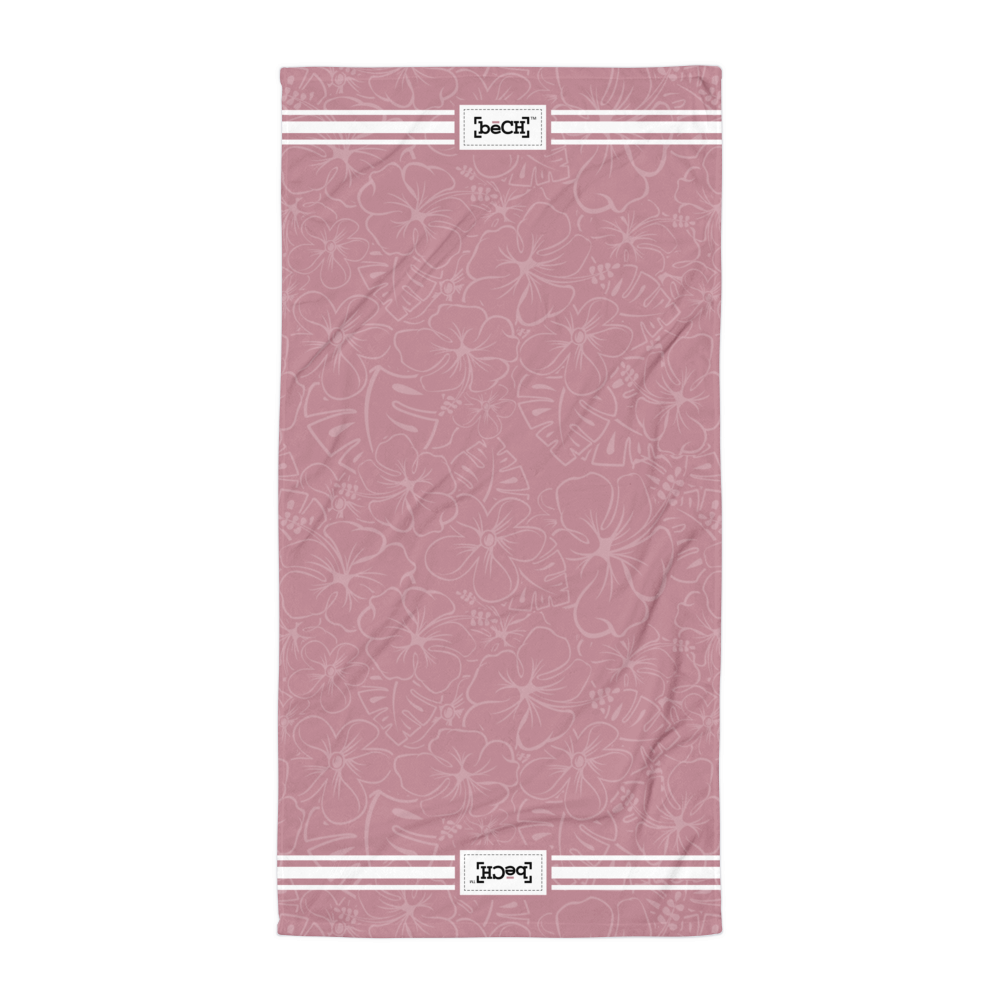 Pink Hibiscus Beach Towel