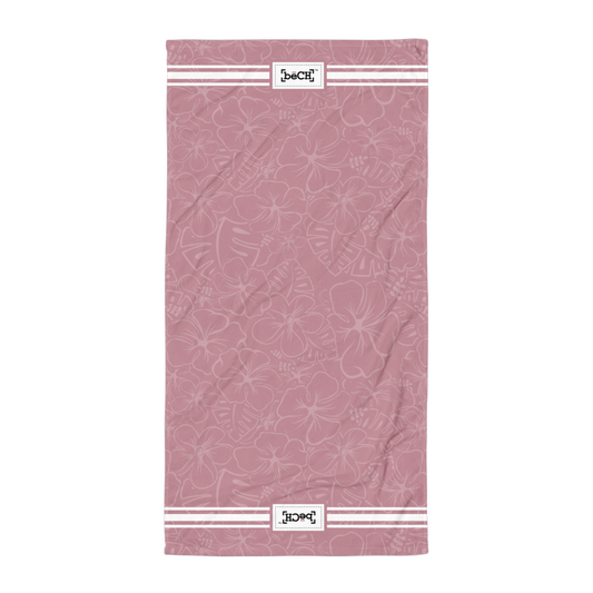 Pink Hibiscus Beach Towel