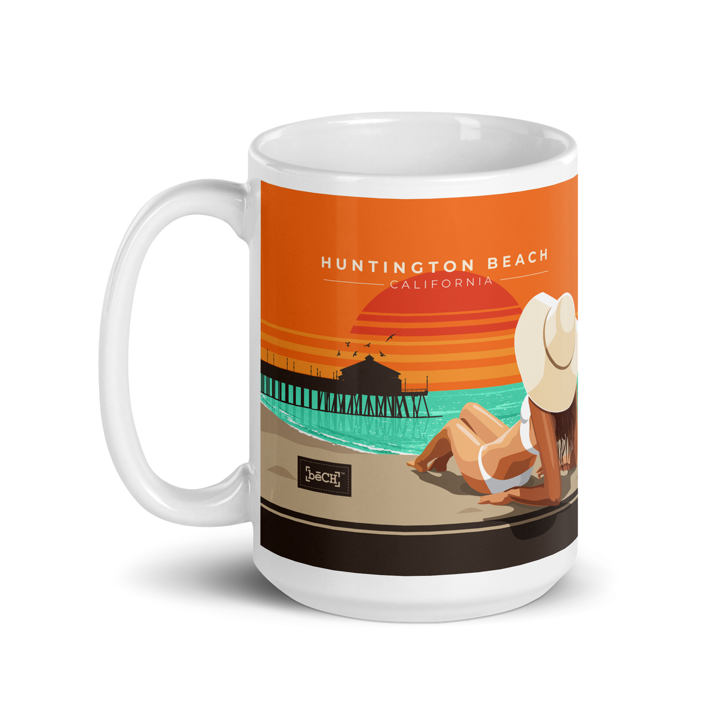 Huntington Beach Mug - Orange