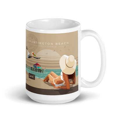 Huntington Beach Mug - Beige