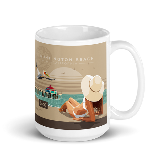 Huntington Beach Mug - Beige