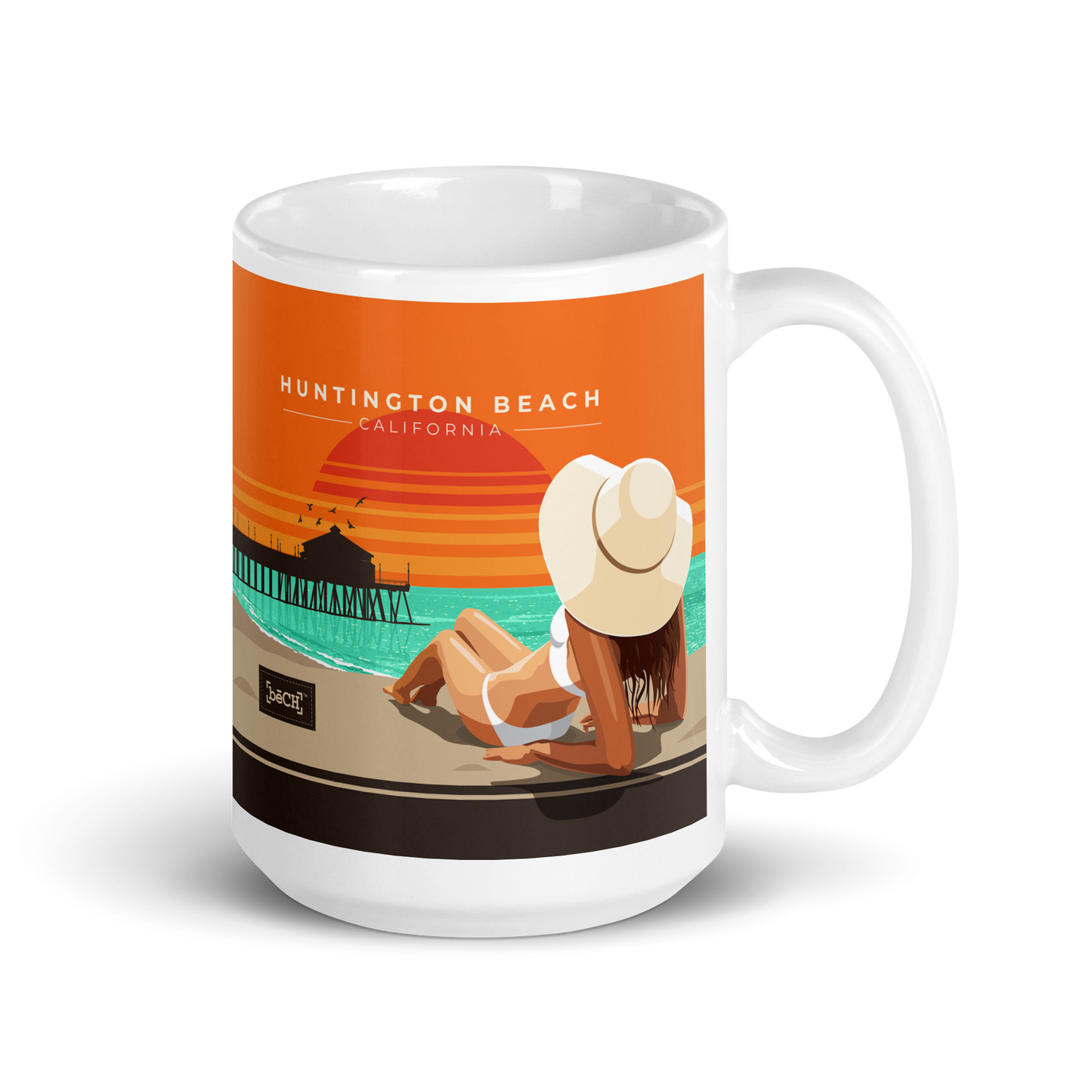 Huntington Beach Mug - Orange